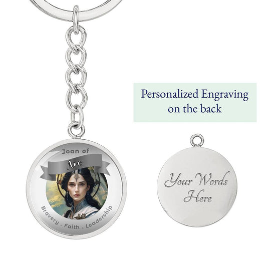 Joan of Arc  - Affirmation Keychain - More Than Charms