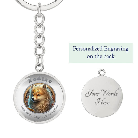 Dog - Chinese Zodiac - Affirmation Keychain - More Than Charms