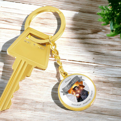 Cheribum- Angelic Realms Affirmation Keychain For Mobility, Power & Guardian - More Than Charms