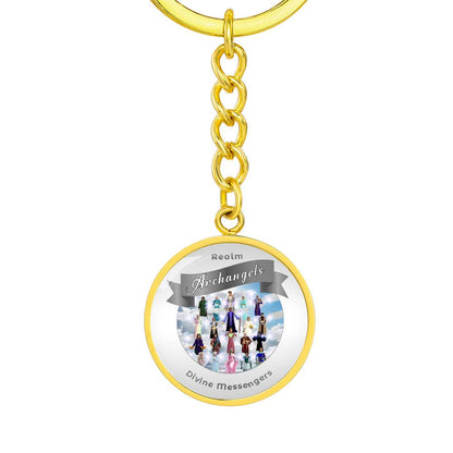 Archangels - Angelic Realm Affirmation Keychain For Divine Messengers - More Than Charms