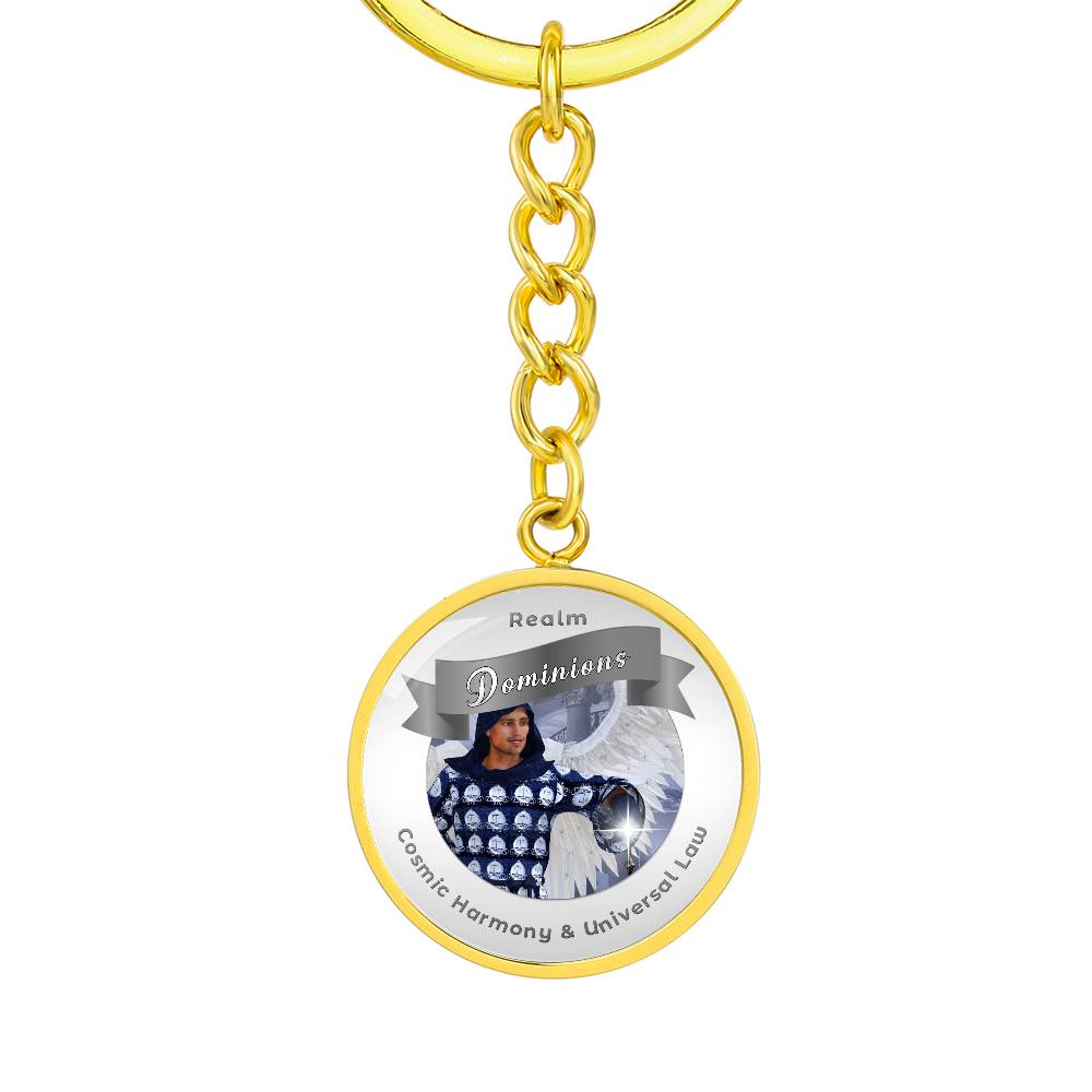 Dominions - Angelic Realms Affirmation Keychain For Cosmic Harmony & Universal Law- More Than Charms