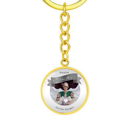 Guardian Angels - Angelic Realm Affirmation Keychain For Divine Guidance - More Than Charms