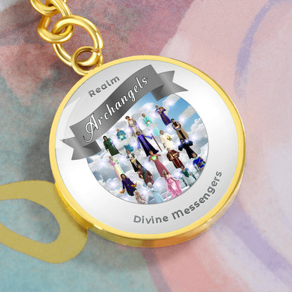 Archangels - Angelic Realm Affirmation Keychain For Divine Messengers - More Than Charms