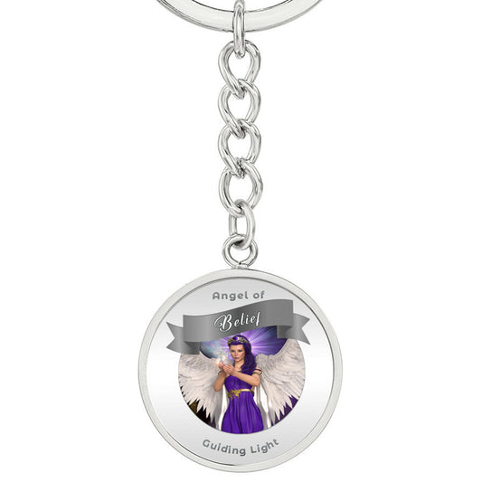 Belief - Guardian Angel Affirmation Keychain - More Than Charms