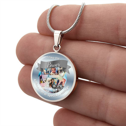 Personalized Circle Affirmation Necklace with Engraving - More Than Charms