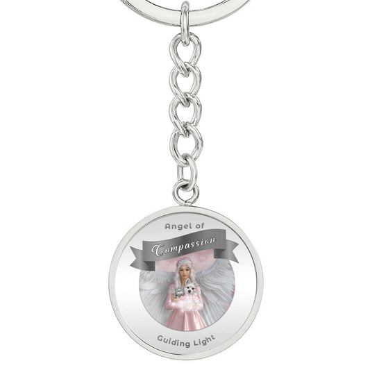 Compassion - Guardian Angel Affirmation Keychain - More Than Charms