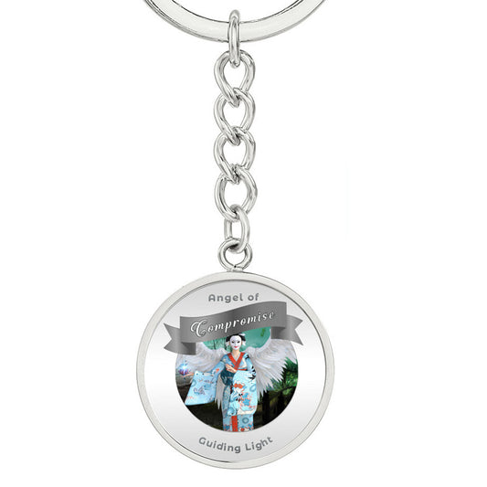 Compromise - Guardian Angel Affirmation Keychain - More Than Charms