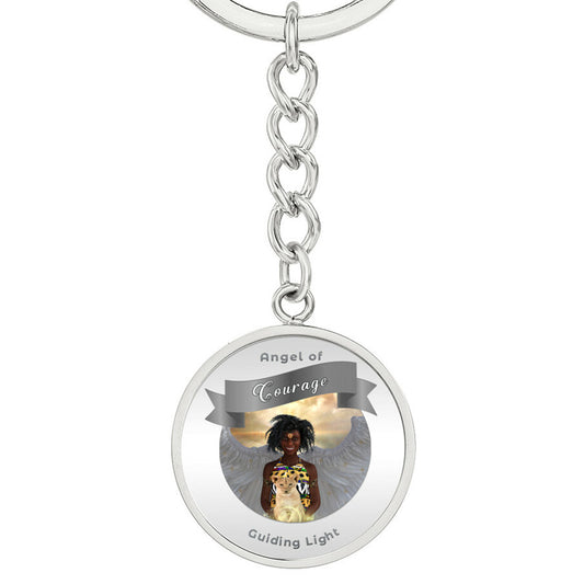 Courage - Guardian Angel Affirmation Keychain - More Than Charms