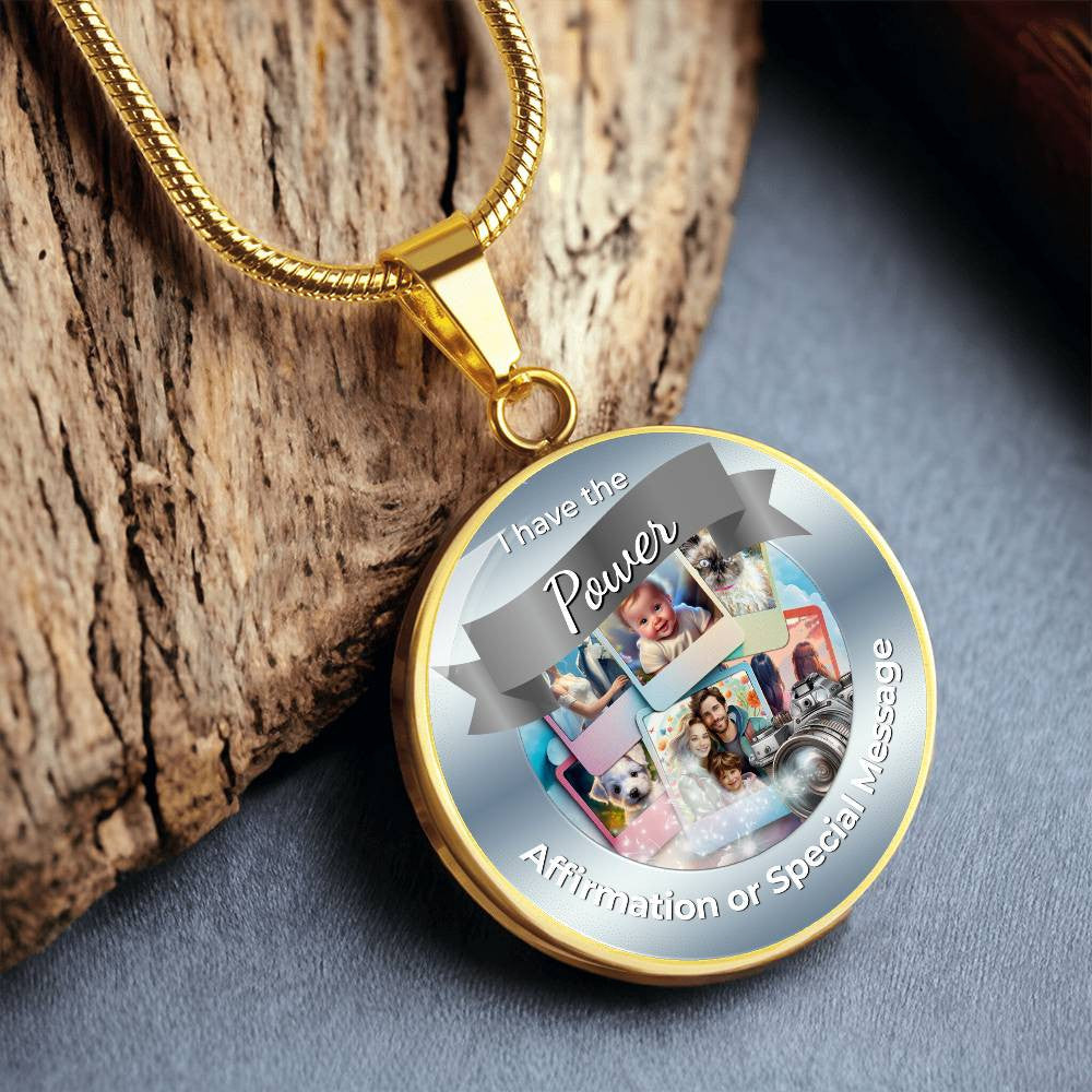 Personalized Circle Affirmation Necklace with Engraving - More Than Charms