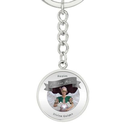 Guardian Angels - Angelic Realm Affirmation Keychain For Divine Guidance - More Than Charms