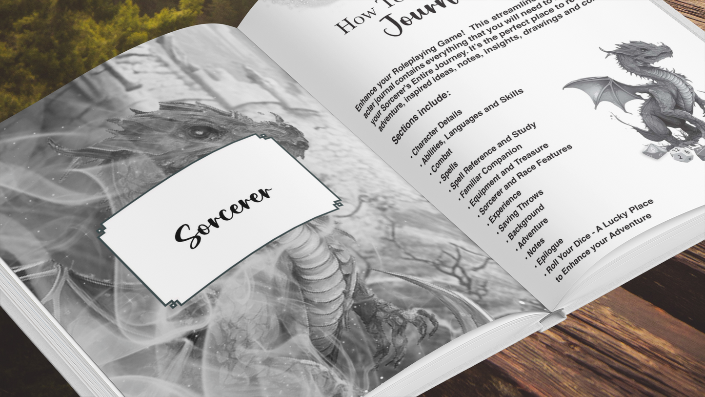 More Than Charms Sorcerer RPG Character Journal