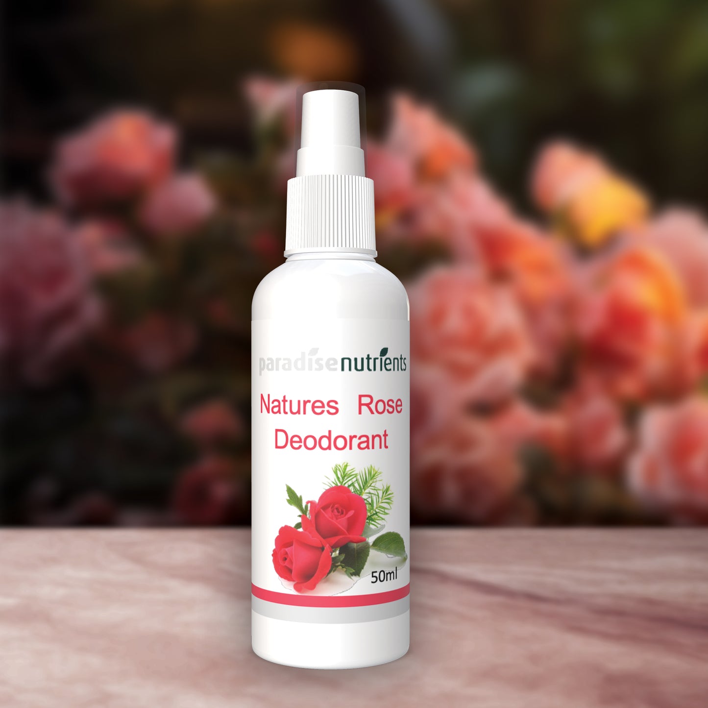 Nature's Rose Deodorant - Paradise Nutrients - More Than Charms