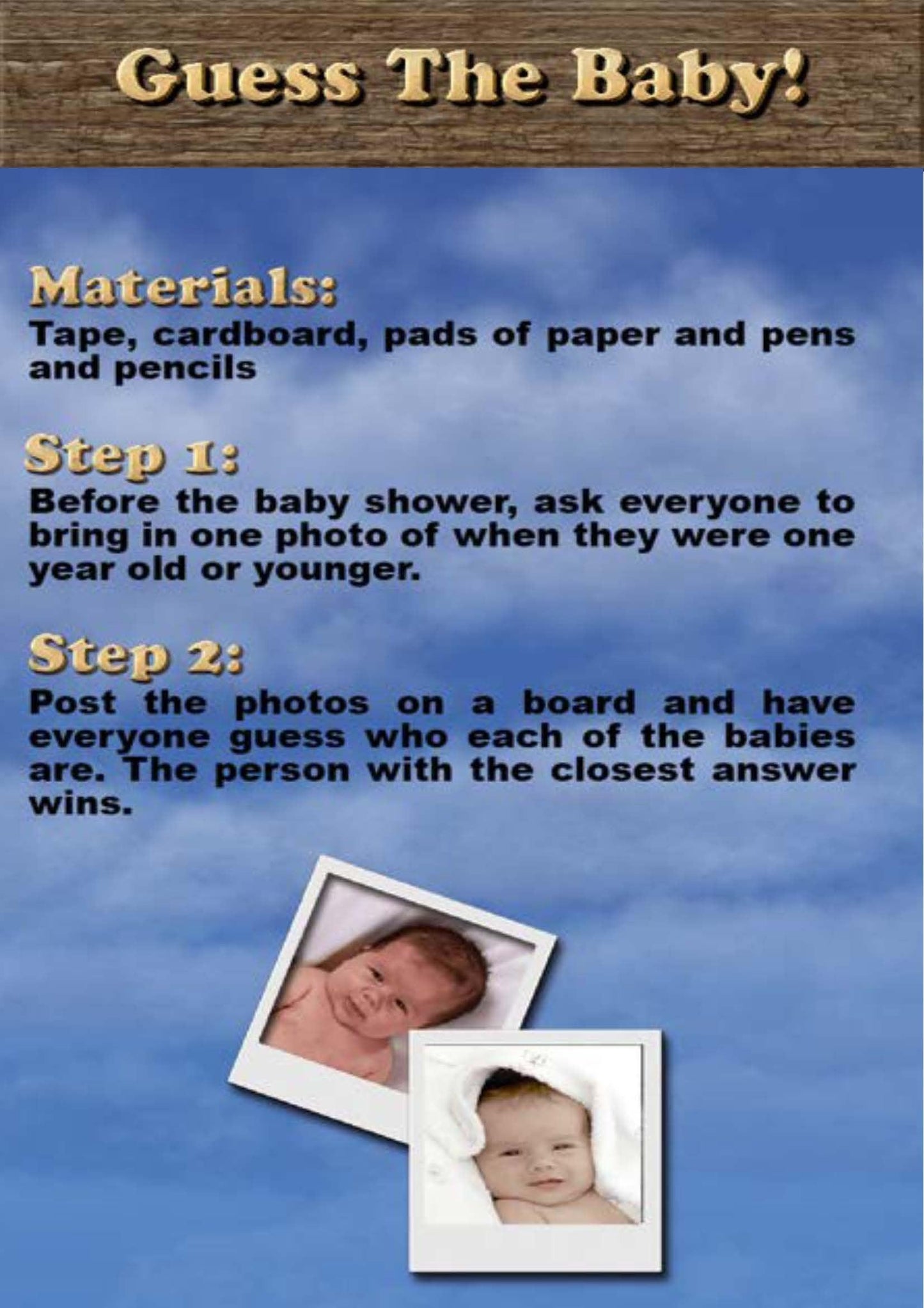 More Than Charms Baby Shower Games eBook