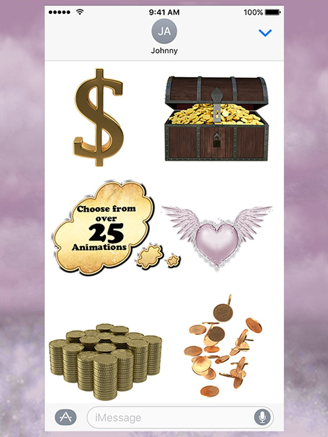 Sending You An Angel For Prosperity: iMessage Sticker Pack