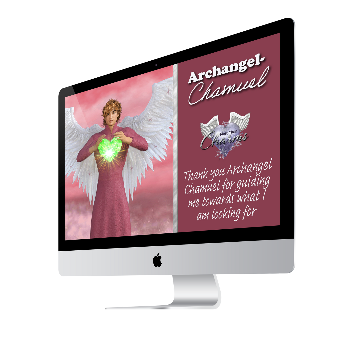 More Than Charms Archangel Chamuel Wall Papers and Digital Cards