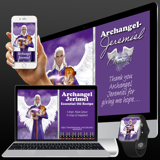 More Than Charms Archangel Jeremiel Wall Papers and Digital Cards