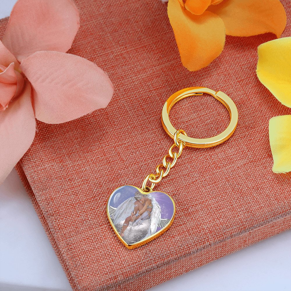 You have the Divine Touch Heart Keychain