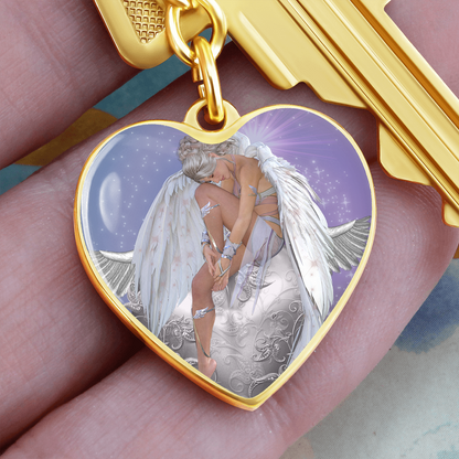 You have the Divine Touch Heart Keychain
