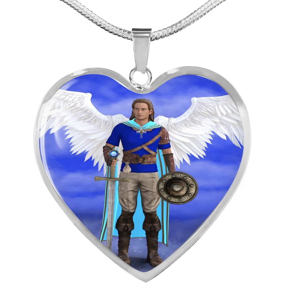 Archangel Michael Heart Pendant