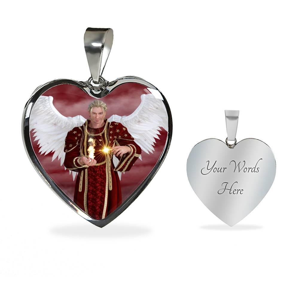 Archangel Uriel Heart Pendant