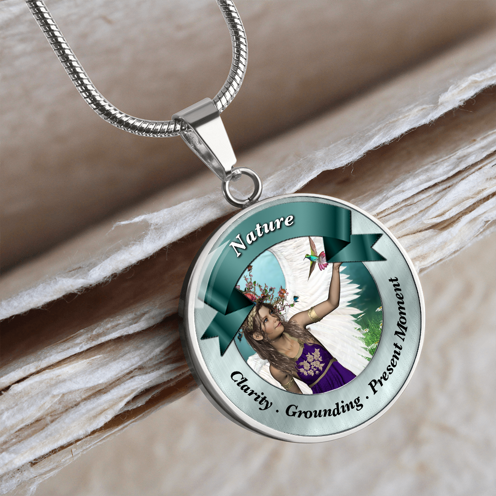 More Than Charms Angel of Nature Luxury Affirmation Pendant
