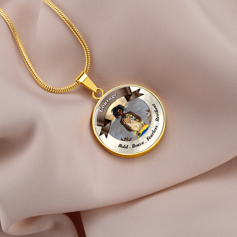 More Than Charms Angel of Courage Luxury Affirmation Pendant