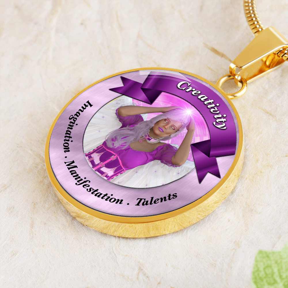 More Than Charms Angel of Creativity Luxury Affirmation Pendant