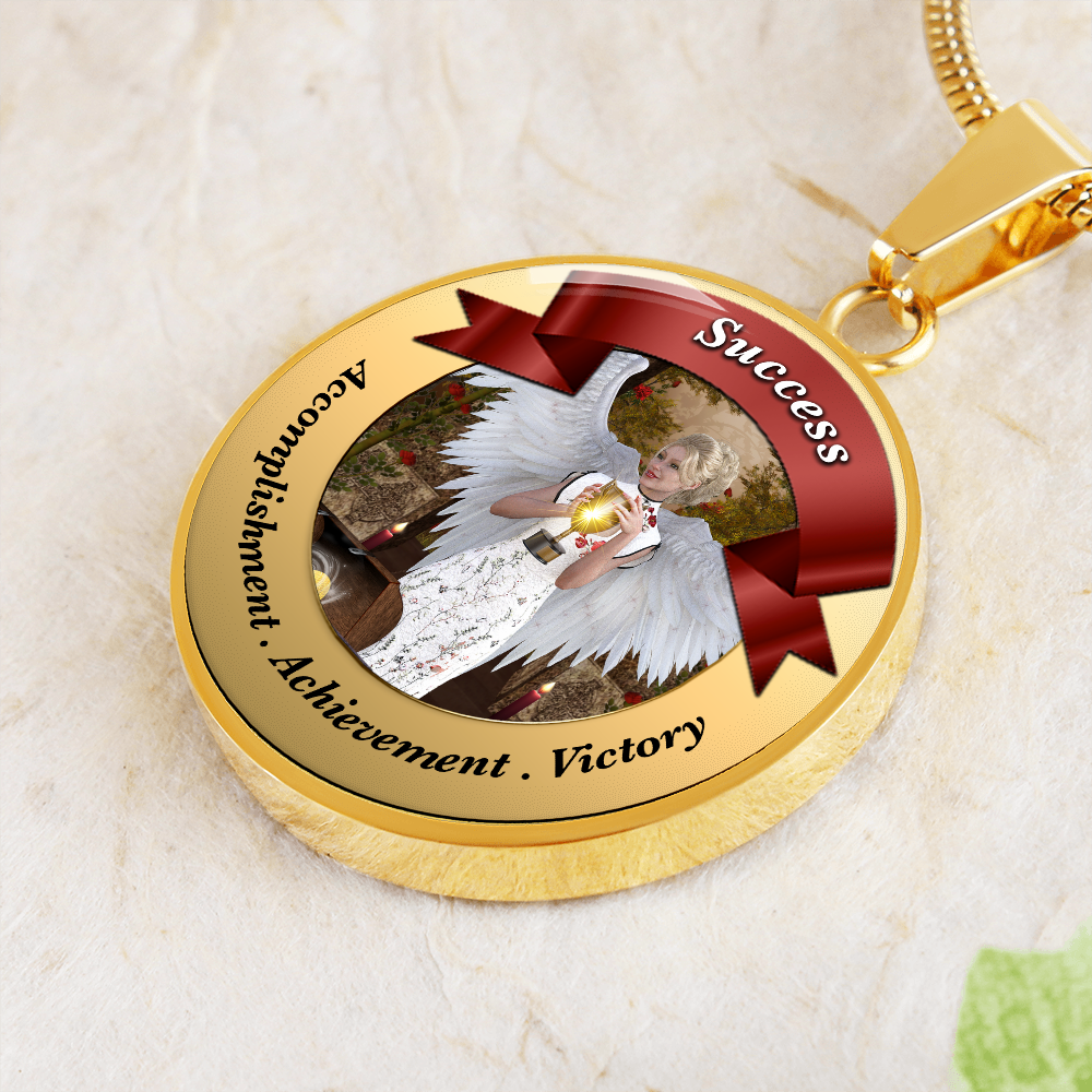 More Than Charms Angel of Success Luxury Affirmation Pendant