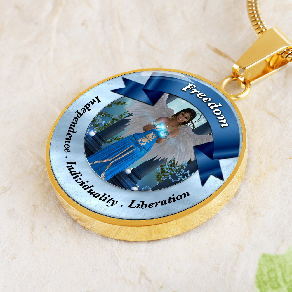 More Than Charms Angel of Freedom Luxury Affirmation Pendant