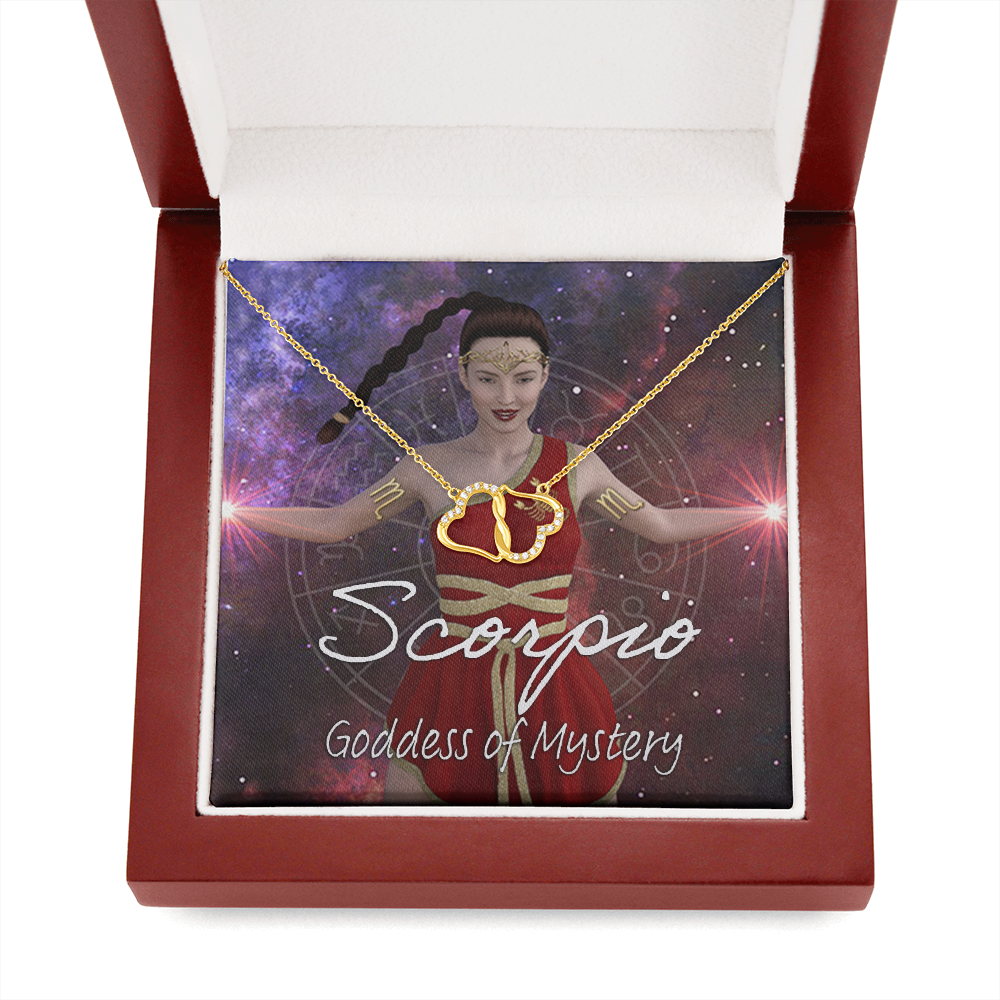 Scorpio - Goddess Ever Lasting Love Gold And Diamond Pendant