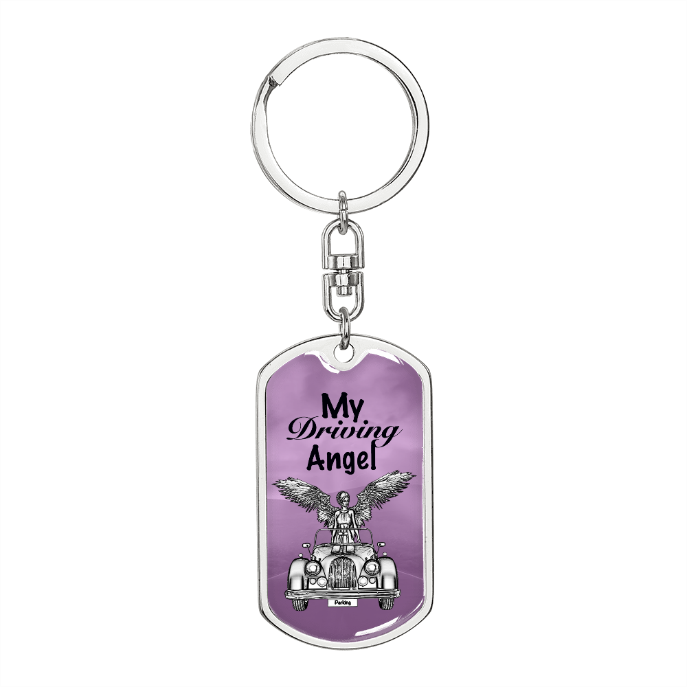 More Than Charms My Driving Angel- Pink Keychain