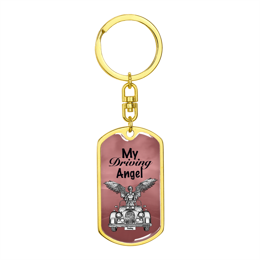More Than Charms My Driving Angel- Red Keychain