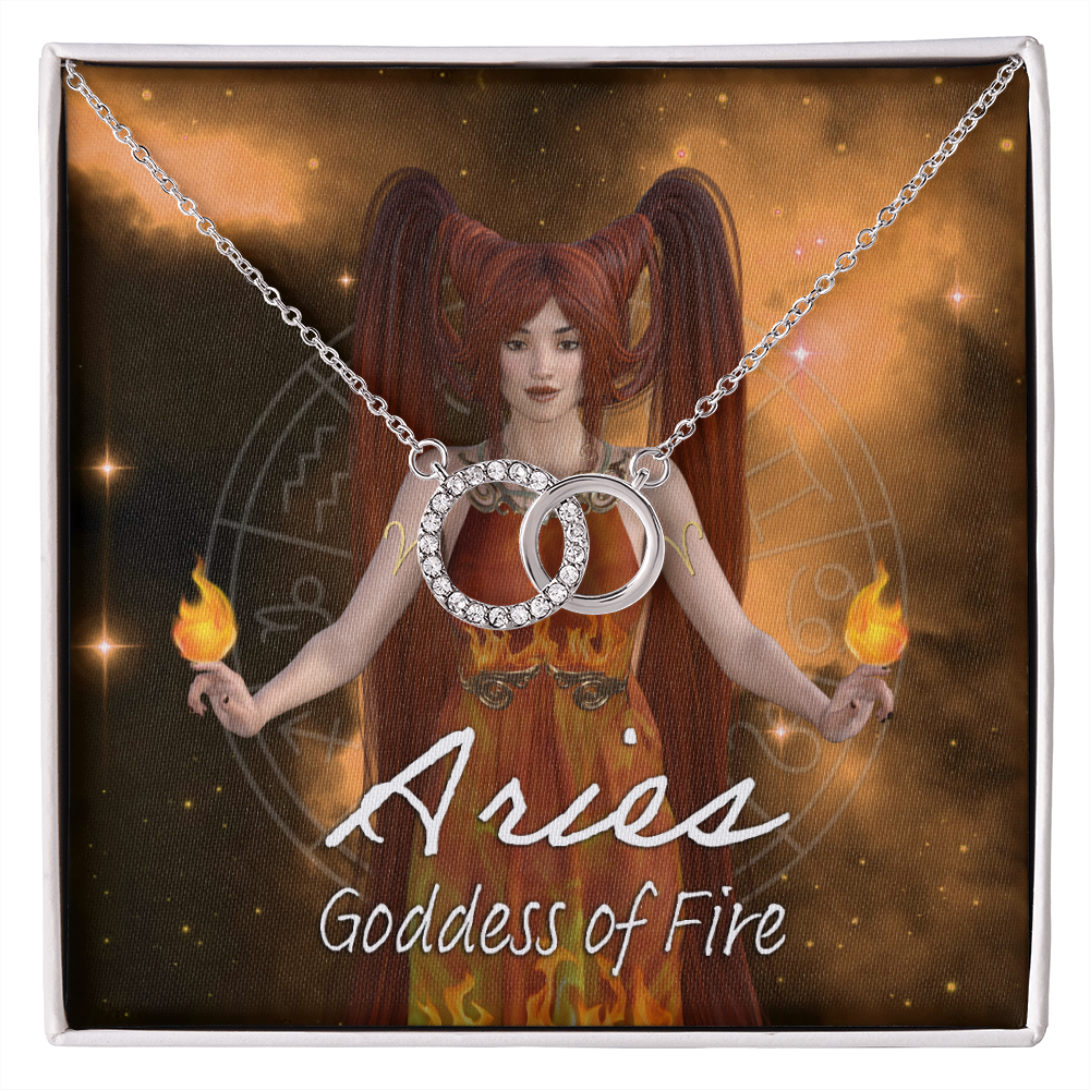 More Than Charms Aries Goddess Perfect Pair Necklace