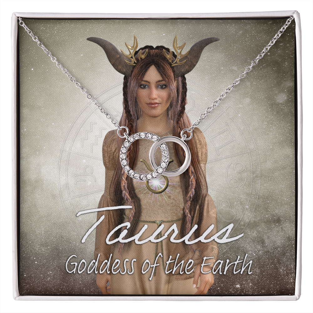 More Than Charms Taurus Goddess Perfect Pair Necklace
