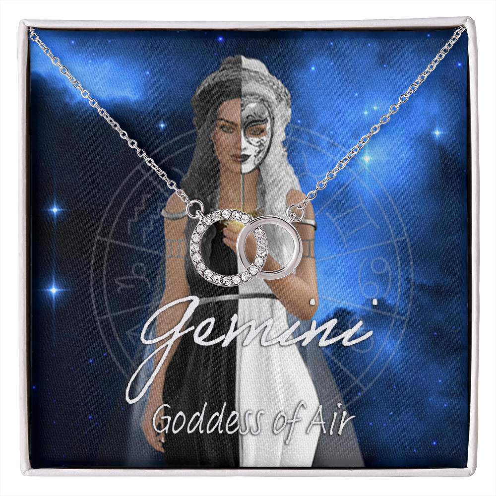 More Than Charms Gemini Goddess Perfect Pair Necklace