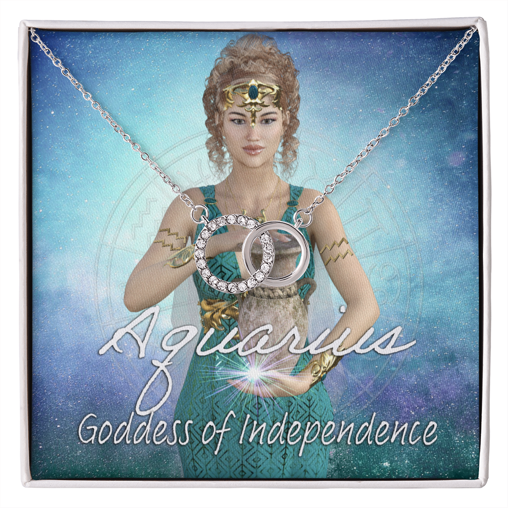 More Than Charms Aquarius Goddess Perfect Pair Necklace