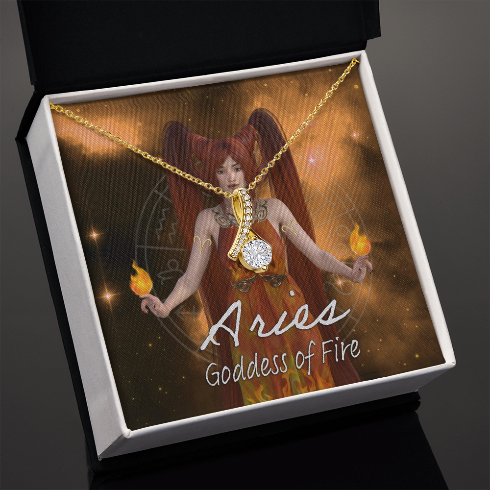 More Than Charms Aries Goddess Alluring Beauty Necklace