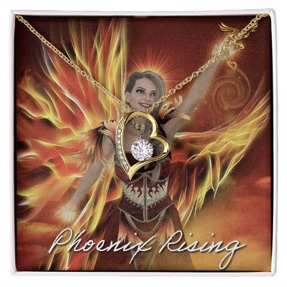 Phoenix Rising Forever Love Necklace