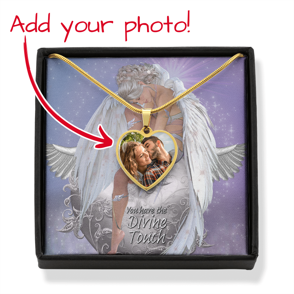 You have the Divine Touch Luxury Heart Pendant - Photo Upload