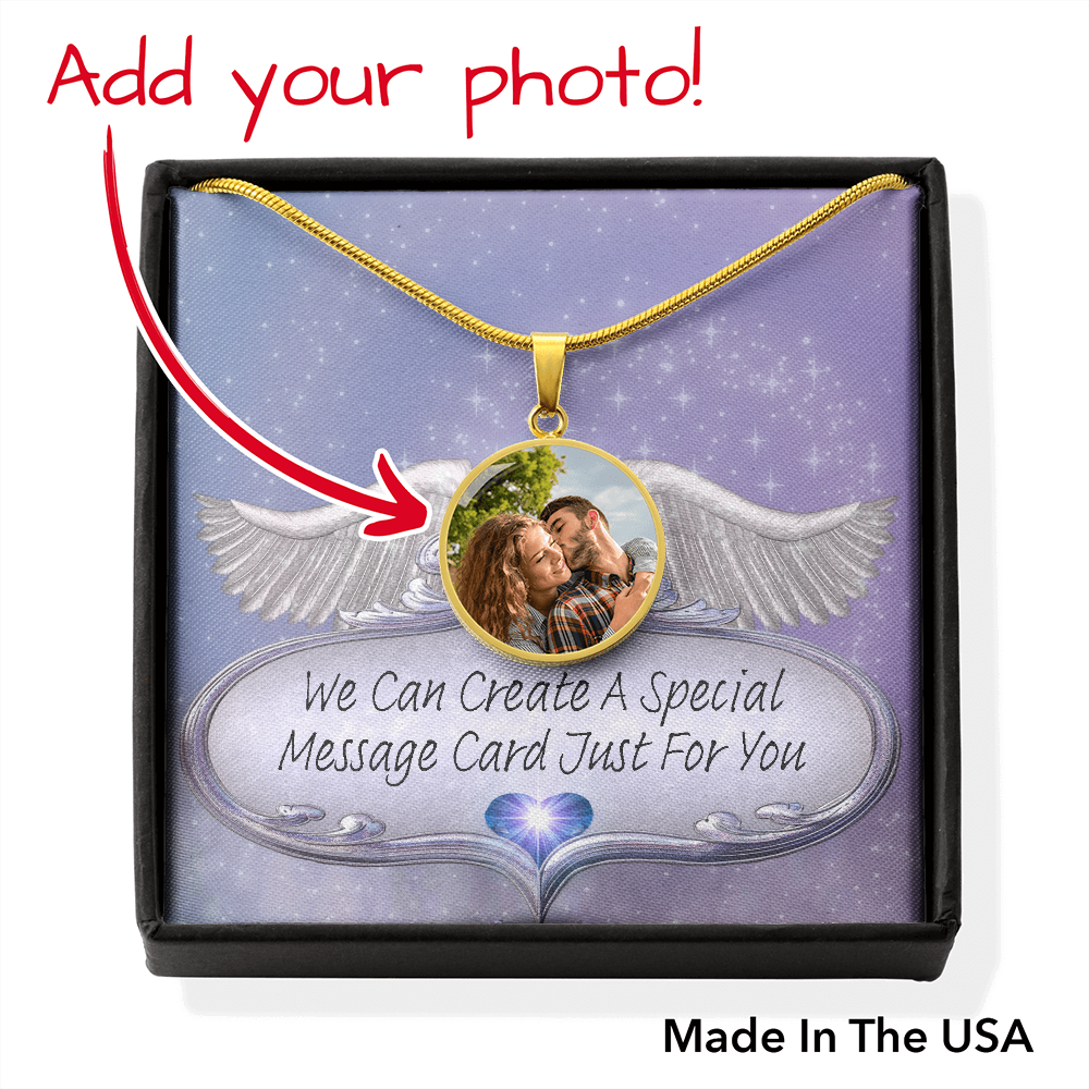 More Than Charms Upload Your Own Photo with Customized Message Card