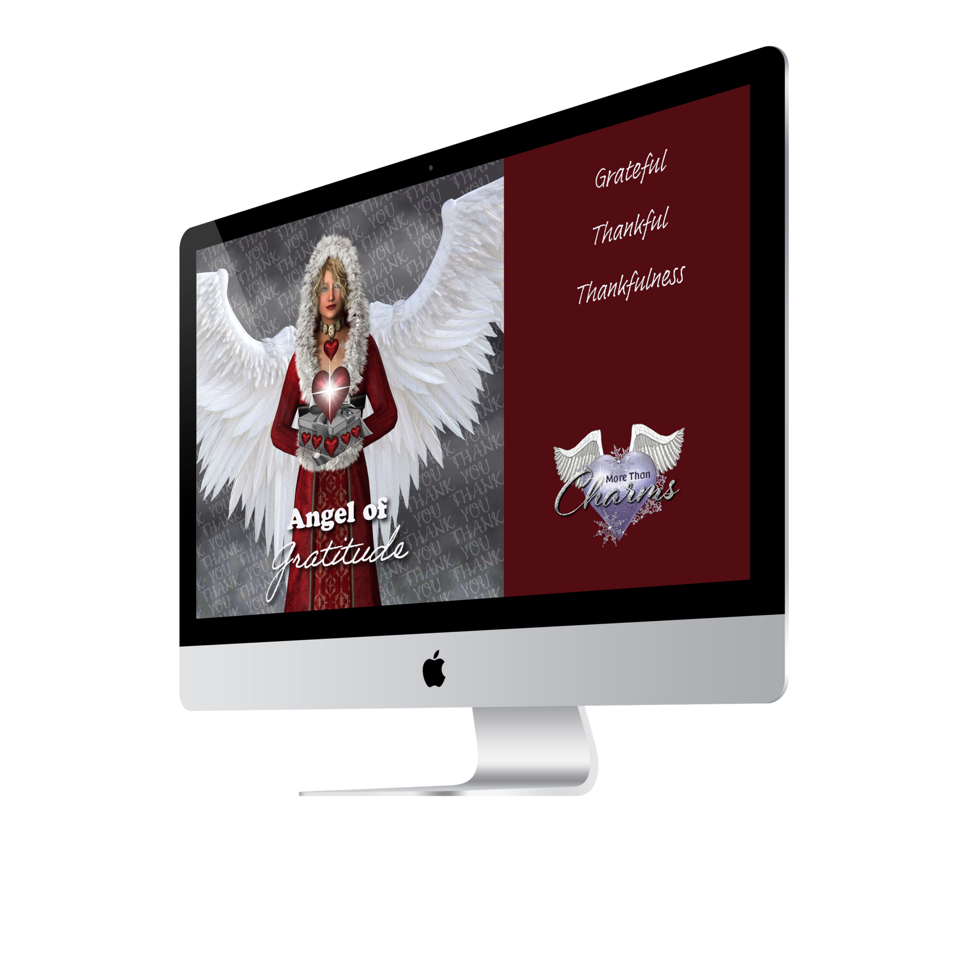 More Than Charms Angel of Gratitude Wall Papers and Digital Cards