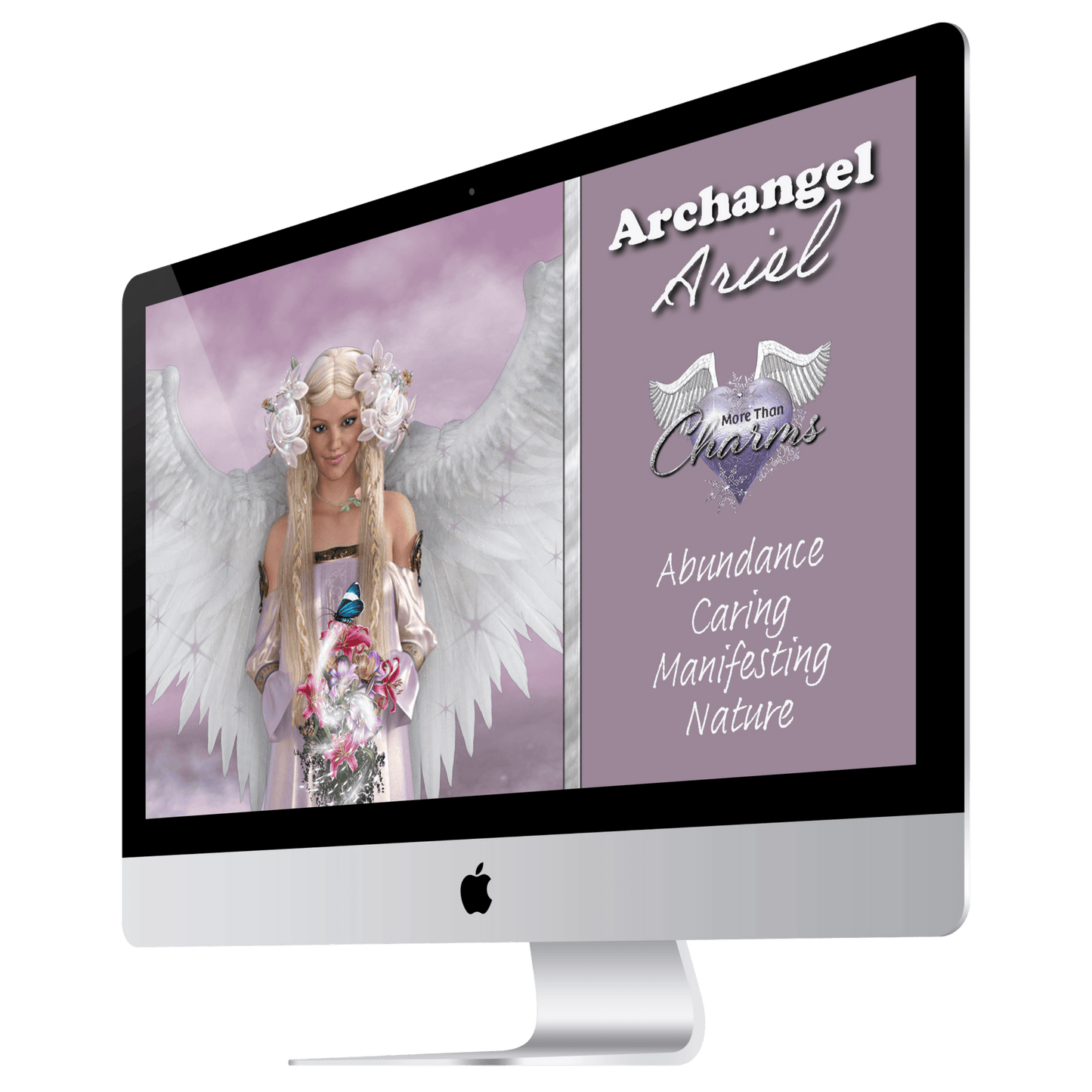 More Than Charms Archangel Ariel Wall Papers and Digital Cards